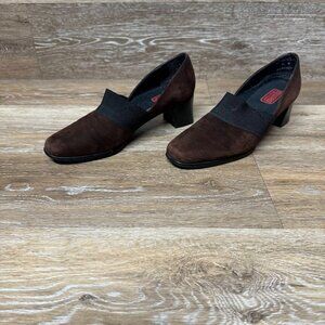 Munro American Women's Brown Suede Block Heel Size 6